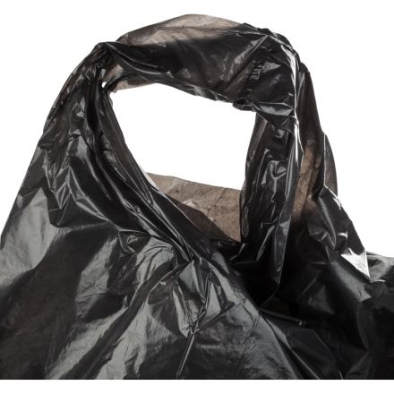 Мешки для мусора ПВД с ручками 20мкм 20шт/рул черные 54x70см 60л