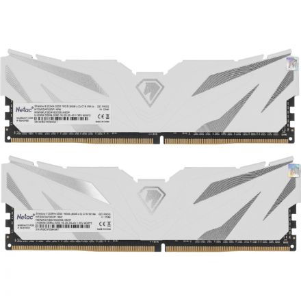 Модуль памяти Netac Shadow II 16GB(2x8GB)DIMM DDR4 3200Мгц(NTSWD4P32DP-16W)