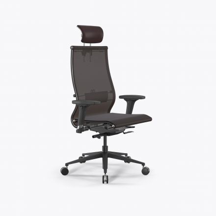 Кресло SynchroSit 10 L2-107D - TV /Km00/Nb00/D02P/H13mL-2D(M24.B11.G19.W25) Коричневый