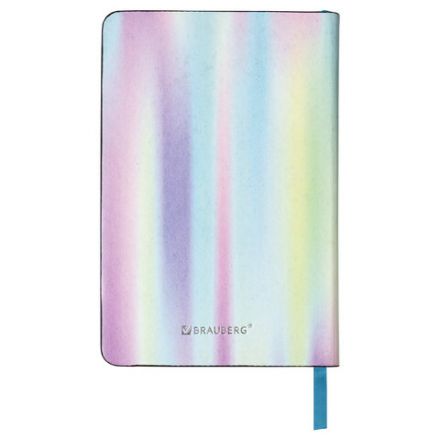 Блокнот МАЛЫЙ ФОРМАТ (100х150 мм) А6, BRAUBERG VISTA "Gradient", под кожу, гибкий, срез фольга, 80 л., 112101