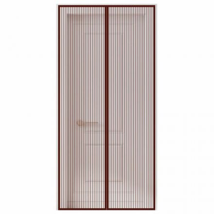 Москитная сетка дверная на магнитах 100х210 см, антимоскитная, коричневая, DASWERK (ДАСВЕРК), 607986