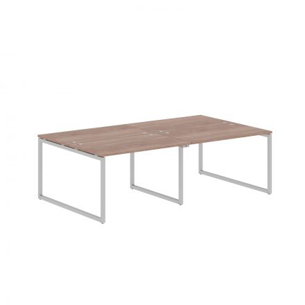 Стол 4-х местный XQWST 2414 Дуб Сонома/Алюминий 2406х1406х750