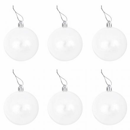 Шары ёлочные 24 шт., 5 см "Eden Colors", пластик, цвет: серебристый/жемчужный, ЗОЛОТАЯ СКАЗКА, 591977