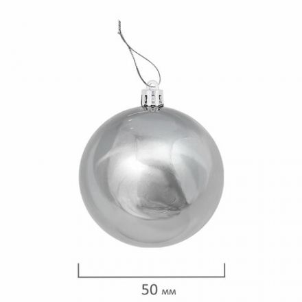 Шары ёлочные 24 шт., 5 см "Eden Colors", пластик, цвет: серебристый/жемчужный, ЗОЛОТАЯ СКАЗКА, 591977