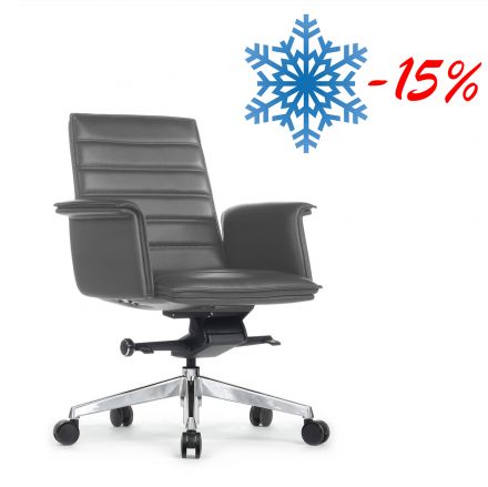 Кресло Rubens-M В1819-2 Антрацит (MB917) натуральная кожа 68*68*98-104