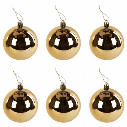 Шары ёлочные 24 шт., 5 см, "Eden Colors", пластик, цвет: золотистый/жемчужный, ЗОЛОТАЯ СКАЗКА, 591976