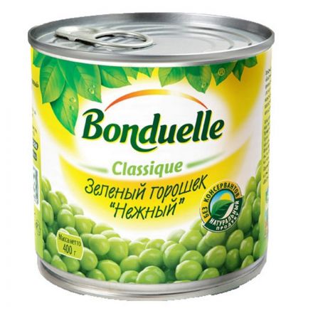 Горошек Консервация Бондюэль нежный 400г ключ Горошек Консервация Бондюэль нежный 400г ключ