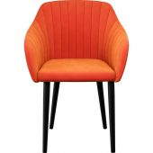 Кресло UD_Шандон СМ12/1, 9005 черн.муар, velutto 39 (терракот)