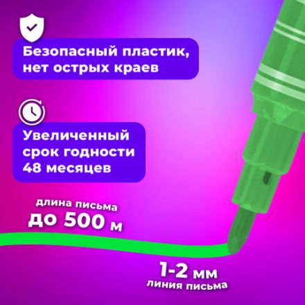 Фломастеры BRAUBERG "PREMIUM", 24 цвета, КОРПУС С ПЕЧАТЬЮ, вентилируемый колпачок, ПВХ-упаковка с европодвесом, 151944