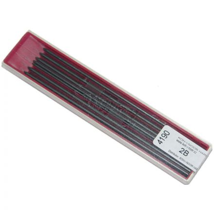 Грифели для цанговых карандашей Koh-I-Noor "Gioconda", 2B, 2мм, 12шт., пласт. пенал Грифели для цанговых карандашей Koh-I-Noor "Gioconda", 2B, 2мм, 12шт., пласт. пенал