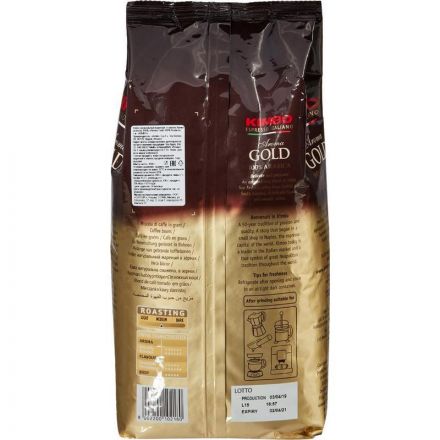 Кофе Kimbo Aroma Gold 100% арабика в зернах, 1кг