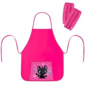 Фартук с нарукавниками для уроков труда ПИФАГОР, 1 карман, 46x54 см, "Black kitten", 273761