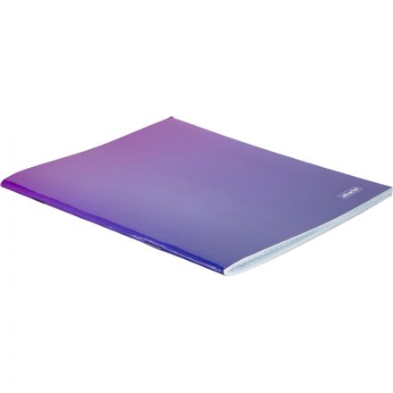 Тетрадь общая А5 48л Attache Градиент Фиолет клетка, 65г, скрепка, УФ-лак