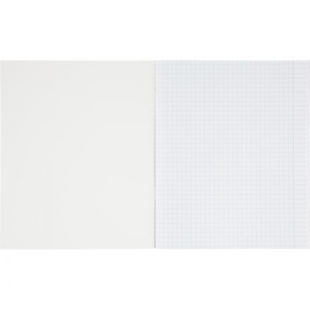 Тетрадь общая А5 48л Attache Градиент Фиолет клетка, 65г, скрепка, УФ-лак