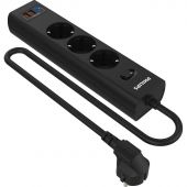 Сетевой фильтр Philips CHP4336BB/51 3р/3м с USB, 10А, черный