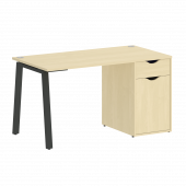 Home Office Стол письменный VR.SP-3-138.1.A Клён/Антрацит металл 1380*720*750
