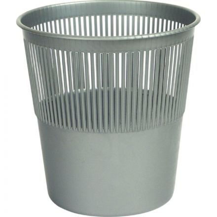 Корзина офисная 10л пластик, серая Luscan