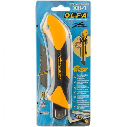 Нож OLFA 25 мм с выдвижным лезвием, двухкомпонентный корпус (OL-XH-1) Нож OLFA 25 мм с выдвижным лезвием, двухкомпонентный корпус (OL-XH-1)