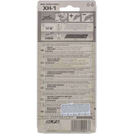 Нож OLFA 25 мм с выдвижным лезвием, двухкомпонентный корпус (OL-XH-1) Нож OLFA 25 мм с выдвижным лезвием, двухкомпонентный корпус (OL-XH-1)