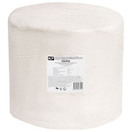 Марля медицинская отбеленная в рулоне, отрез 0,9х100 м, плотность 36(±2) г/м2, NF Марля медицинская отбеленная в рулоне, отрез 0,9х100 м, плотность 36(±2) г/м2, NF