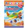 Раскраска с заданиями +122 наклейки "Яркие дизайны" с цветным фоном, А4, 16 стр, 21х29 см, АССОРТИ, ЛиС