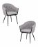 Набор 2 шт Стул обеденный DOBRIN MATILDA, серая ткань (LAR 275-17)