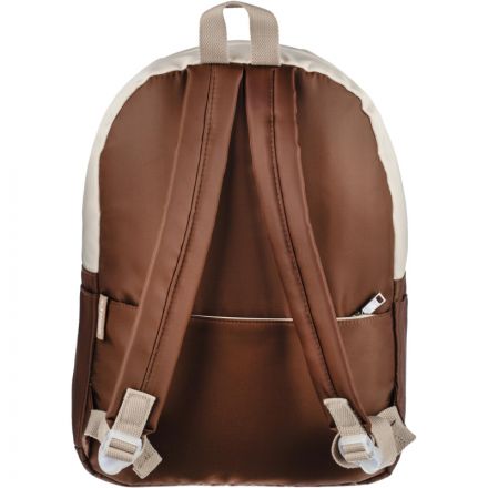 Рюкзак №1School  бежевый эмблема мишка