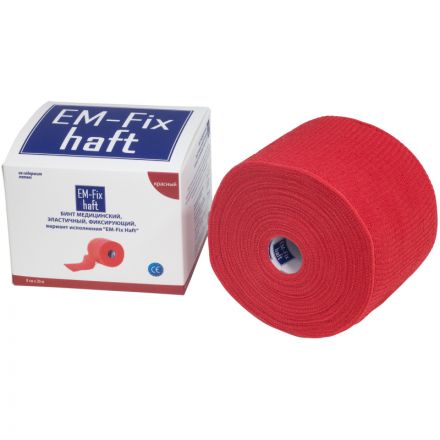 Перевяз. ср-ва Бинт самофикс эласт 20м х 6см EM-FIX HAFT красный