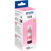 Чернила Epson 108 EcoTank Ink C13T09C64A для Epson L8050,Light Magenta 70ml Чернила Epson 108 EcoTank Ink C13T09C64A для Epson L8050,Light Magenta 70ml