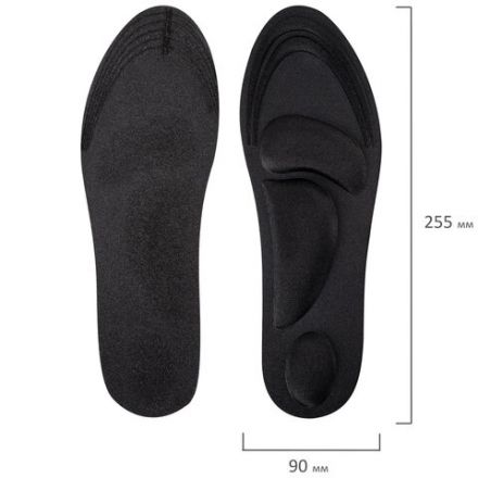 Стельки для обуви с супинатором 4D COMFORT PLUS, материал FOAM, размер RU 34-39 / EU 35-40, с линиями выреза, SHEGRA (ШЕГРА), 700744