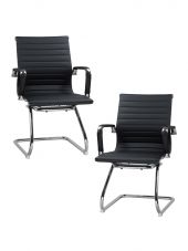 Набор 2 шт Офисное кресло для посетителей DOBRIN CODY, чёрный