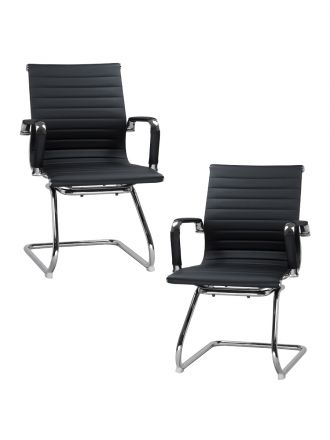 Набор 2 шт Офисное кресло для посетителей DOBRIN CODY, чёрный