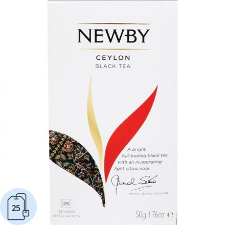 Чай Newby Цейлон черный 25 пакетиков Чай Newby Цейлон черный 25 пакетиков