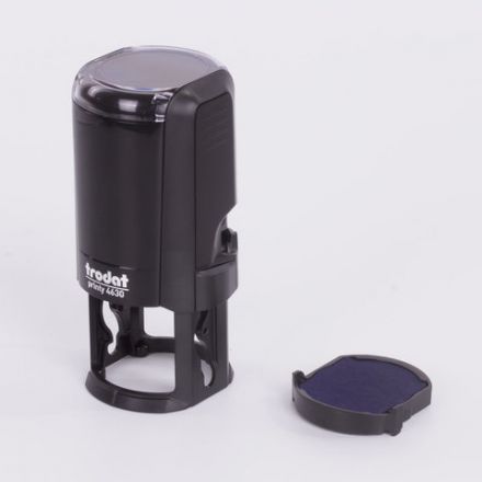 Оснастка для печатей, оттиск D=30 мм, синий, TRODAT 4630 PRINTY 4.0, подушка в комплекте, 80357