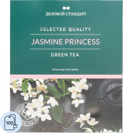 Чай Деловой Стандарт Jasmine princess зелен.с жасмин. 100 пакx2гр