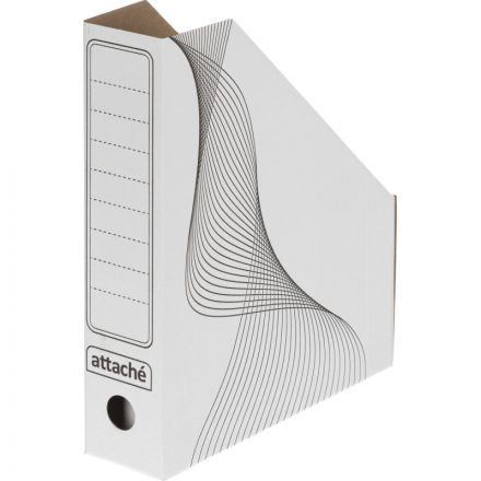 Вертикальный накопитель Attache 75мм белый волны 2шт/уп (сборн) гофрокарт