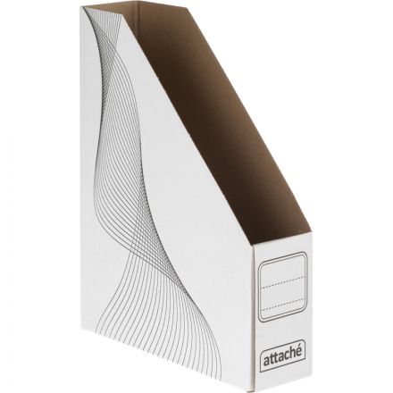 Вертикальный накопитель Attache 75мм белый волны 2шт/уп (сборн) гофрокарт