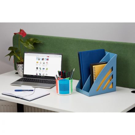 Лоток горизонтальный горизонтальный Комус Ницца голубой Лоток горизонтальный горизонтальный Комус Ницца голубой