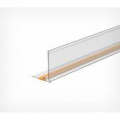 Ценникодержатель полоч. самокл.Т-проф.,ME 39x1250мм, прозрач., 50шт/уп