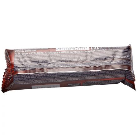 Шоколадный батончик JET S с печен и мягкой карамелью, 42гх18шт/уп (НК711)