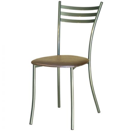 Стул для столовых UD_Флоренция СМ7/1-02 карк.серебр.метал.к/з-беж. К-009 Стул для столовых UD_Флоренция СМ7/1-02 карк.серебр.метал.к/з-беж. К-009