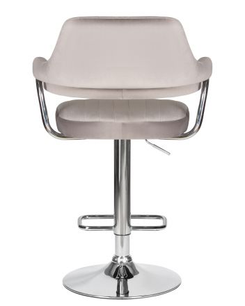 Стул барный DOBRIN CHARLY, серый велюр (MJ9-75)