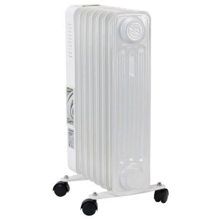 Обогреватель масляный SONNEN DFS-7E, 7 секций, 1500 Вт, 3 режима, механическое управление, белый, 457779