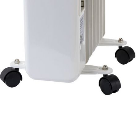 Обогреватель масляный SONNEN DFS-7E, 7 секций, 1500 Вт, 3 режима, механическое управление, белый, 457779