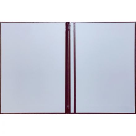 Папка адресная бумвинил, бордо, А4