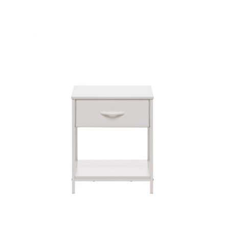 Комод Leset Линкс с ящиком и полкой, Каркас Белый, ящики Белые, Белый, Белый, Экокожа