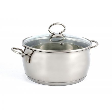 Кастрюля 3л линия Комфорт с кр. капсул/дно 0,6мм,мат (ТАM-20)