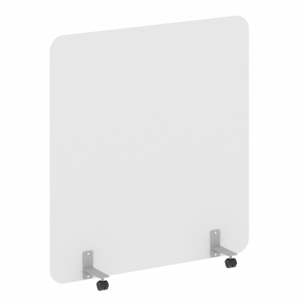 R-line Перегородка на металлических опорах, на роликах DP.R-140-150 Белый/Серый металл 1400*18*1500 R-line Перегородка на металлических опорах, на роликах DP.R-140-150 Белый/Серый металл 1400*18*1500