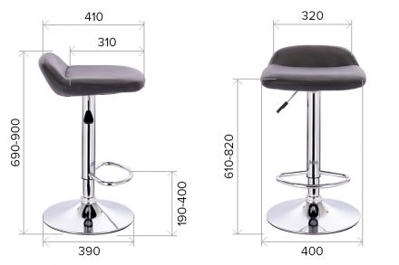 Стул барный Everprof Form Экокожа Красный Стул барный Everprof Form Экокожа Красный