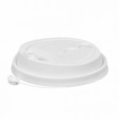 Крышка с питейником для бумажного стакана, диаметр 90 мм, матовая, белая, полипропилен, ВЗЛП, 3001М/Б